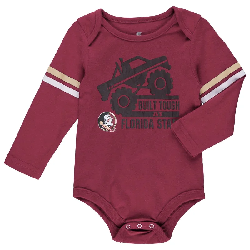 Colosseum Infant Built Tough at Florida State Design Long Sleeve Onesie - Garnet