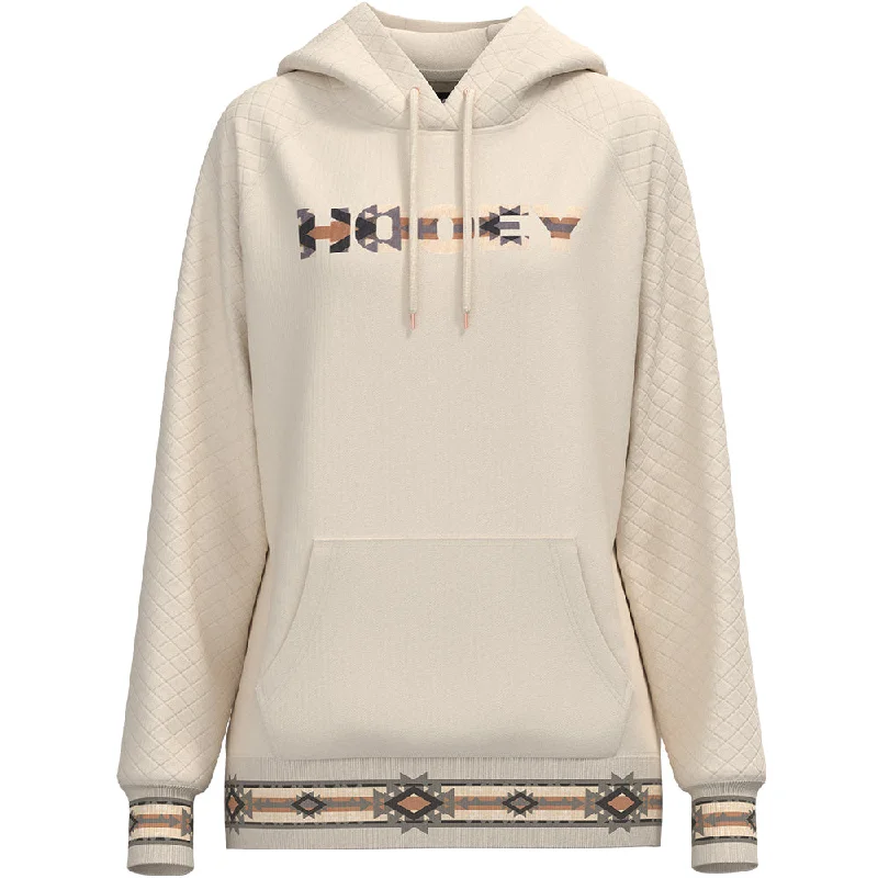 ""Legendary Hoody"" Cream w/Quilted Pattern